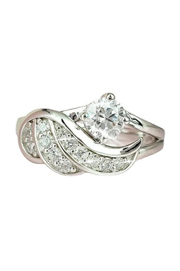 Rings Zircon Fashion Diamond And European Ring Jewelry Diamond American Rings Angel Rings Jewelry Silver 9