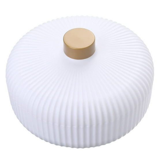 Miyuadkai Round Dried Fruit Plate White, Divided Serving Dishes with Lid Serving Tray with Lid Round Divided Plates Sectional Serving Tray Removable Snacks Tray for Veggies Fruits And, 1*Fruit Box