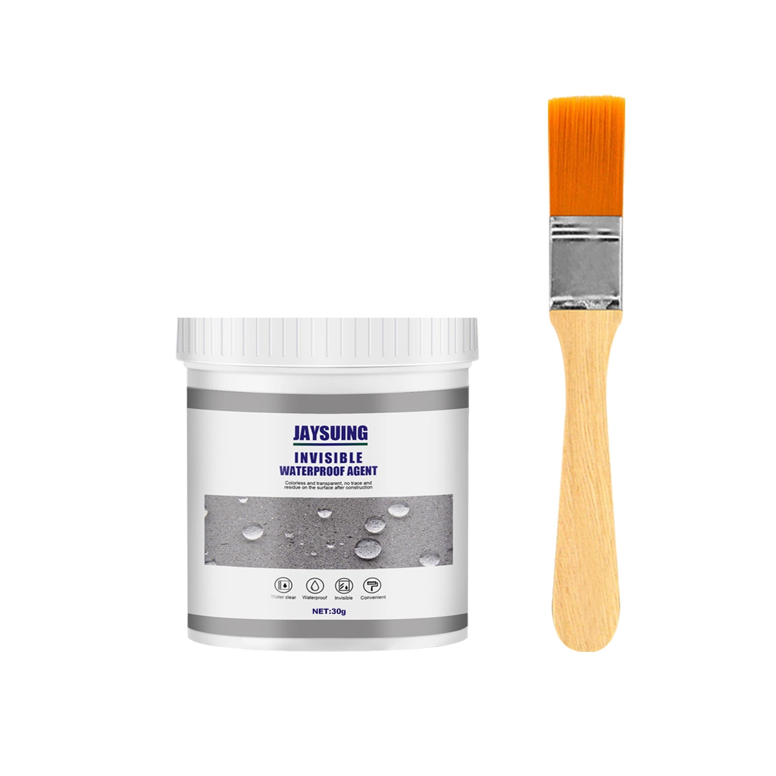 Miyuadkai Sealing Strip Liquid Waterproofs Sealant, Wall, Bathroom, Roof, Etc Indoor and Outdoor Water-Based Waterproofs Coating 30Ml