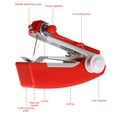 thumbnail image 1 of Miyuadkai Sewing Machine Clearance New Pattern Portable Needlework Cordless Mini Hand Held Clothes Fabrics Sewing Machine on Sale Tools Red, 1 of 6