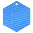 thumbnail image 1 of Miyuadkai Silicone Honeycomb Insulation Pad Placemat - Hexagonal Diamond Pattern, Food Grade Non-Slip Trivet Mat for Hot Pots, Cups | Multipurpose Hot Pad, Blue A, 1 of 4