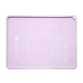 thumbnail image 1 of Miyuadkai Silicone Placemat Purple, Kids Placemat Non Slip Baby Placemat Silicone Placemats for Toddlers Baby Eating Mat Food Mats for Toddler Dining Table Setting Learning Travel Kitchen, 1*Placemat, 1 of 9