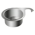 thumbnail image 1 of Miyuadkai Small Stainless Steel Swan Sink Strainer Basket – Kitchen Drain Basket for Corner Sink, Multifunctional Fruit Vegetable Filter, Rustproof & Easy Clean, 1 of 9