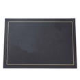 thumbnail image 1 of Miyuadkai Square Solid Leather Western Placemat Black, Square Solid Color Leather Western Placemat Oil Proof High Temperature Household Non Slip Table Mat, Placemat*1, 1 of 7