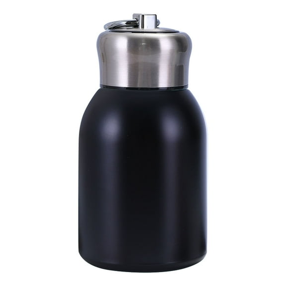 Miyuadkai Stainless Steel Mini Thermos Cup (300Ml) Black a - Slim Insulated Water Bottle for Travel, Camping | Fall Hydration On-The-Go Solution (2025)