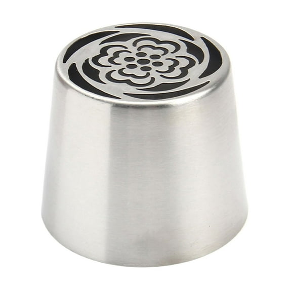 Miyuadkai Stainless Steel Rose Nozzle, Extra Large Piping Tips Stainless Rose Floral Piping Nozzles for Icing Creative Frosting Nozzles for Cupcakes Desserts Diy Flower Nozzle