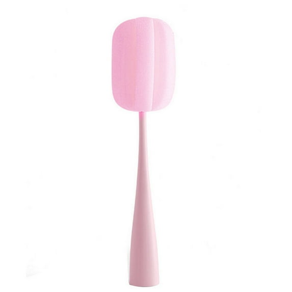 Miyuadkai Stand-Up Cleaning Brush Sponge Cup Brush C, Kitchen Handle Sponge Brush Bottle Cup Glass Washing Cleaning Cleaner Tool, 1X Brush