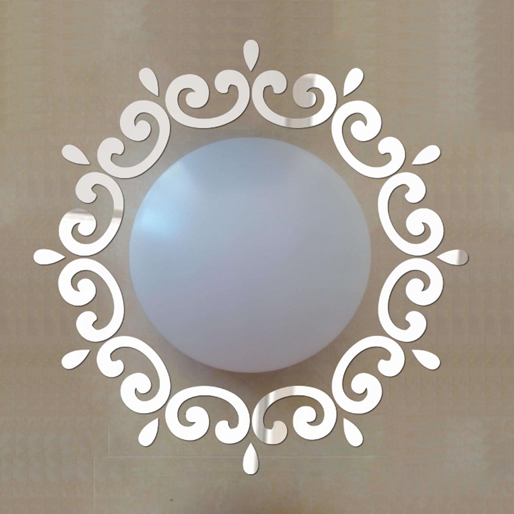 Miyuadkai Stickers Clearance 3D Feather Mirror Wall Sticker Home