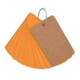 thumbnail image 1 of Miyuadkai Sticky Note Clearance Sales 100 Sheets Of 7Cmx4Cm Blank Page Kraft Paper Notebook Study Card Portable Notepad Diy Notebook Orange, 1 of 9