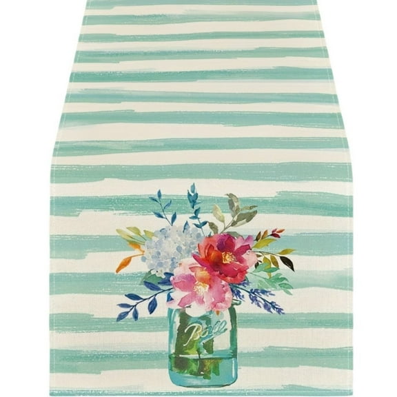 Miyuadkai Table Runner on Sale Clearance Table Decoration for Home Kitchen Dining Dinner Indoor Holiday Farmhouse 13X71 Inch Mint Green