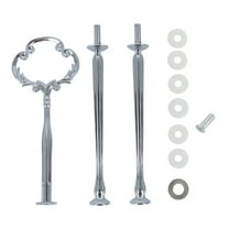 Miyuadkai Three-Tier Cake Tray Stand, 1 Set Cake Tray Stand Handle Cupcake Dessert Plate Hardware Fitting Holder Rod Stand Handle for Cake Stand Wedding, 1 Set of Cake Stand (3 Layers)
