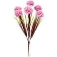 thumbnail image 1 of Miyuadkai Under 1 $, 7 Heads Artificial Chrysanthemum Hydrangea Silk Flower Bouquet Pink for Wedding Centerpiece Home Decor Arrangements, 1 of 9