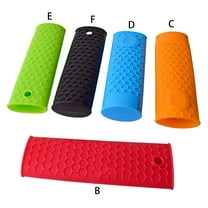 Miyuadkai Under 2 $, Red Silicone Pot Handle Cover, Heat Resistant, Non-Slip, Anti-Scald, for Frying Pans, Skillets, Metal Cookware (3Pcs)