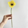 thumbnail image 1 of Miyuadkai Yellow Simulated Sea Anemone Flower, Real Artificial Reusable Flowers Bouquet for Home Desk Vase Decor, Faux Floral Arrangement, 1 of 5