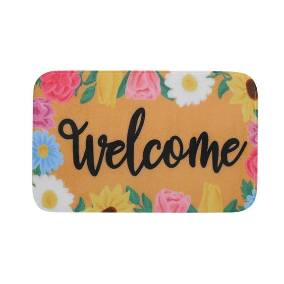 Miyuadkai door mat Decoration Bottom Carpet Outdoor Welcoming Mat Spring -slip Indoor Door Home Decor home Multicolor One Size