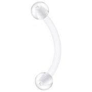 Miyuadkai labret Transparent Soft Rod Anti Allergy Acrylic Tongue Nail Navel Nail Lip Nail Ring Eyebrow Nail Piercing Piercing Nail Jewelry B One Size