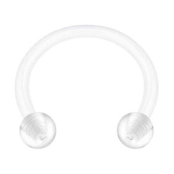 Miyuadkai labret Transparent Soft Rod Anti Allergy Acrylic Tongue Nail Navel Nail Lip Nail Ring Eyebrow Nail Piercing Piercing Nail Jewelry A One Size