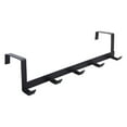 thumbnail image 1 of Miyuadkai over The Door Hooks Clearance over The Door 5 Hooks Home Bathroom Organizer Rack Clothes Coat Hat towel Hanger tools Black, 1 of 7
