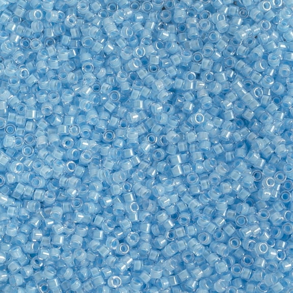 Miyuki 11/0 Delica Beads (5.2g) Ocean Blue Luminous Neon Color DB2039