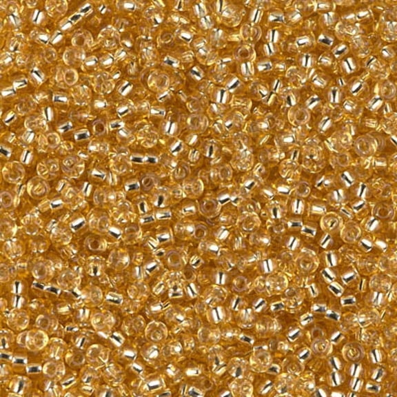 Miyuki 11/0 Seed Beads 11-90003/11-3 Silver Lined Gold 24 Grams