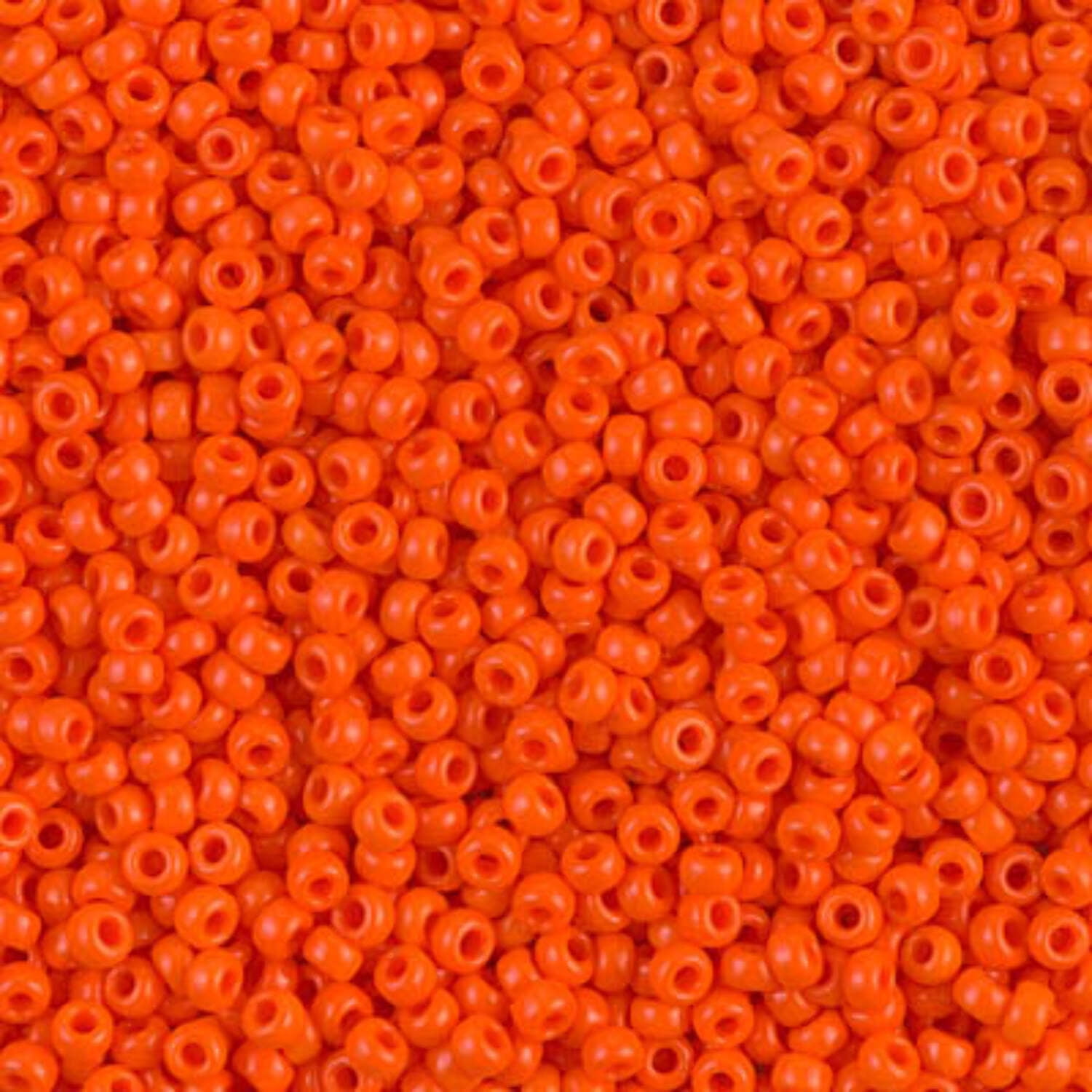 Miyuki 11/0 Seed Beads 11-90406/11-406 Opaque Orange 24 Grams