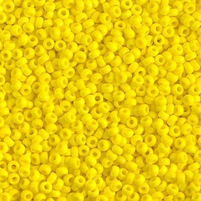 Miyuki 15/0 Seed Beads 15-404/15-9404 Opaque Yellow 10 Grams