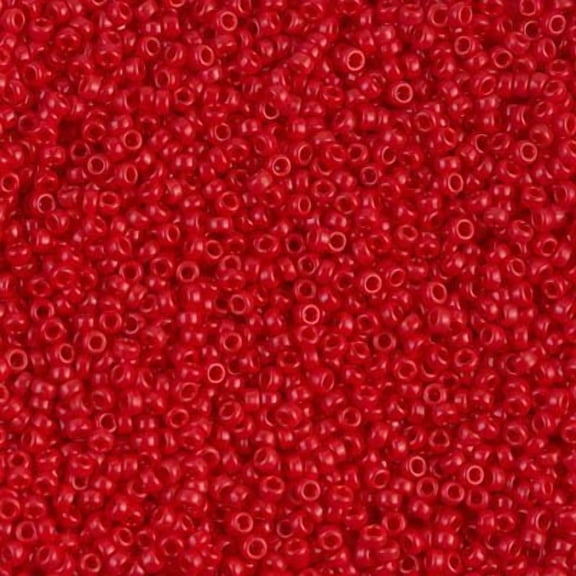 Miyuki 15/0 Seed Beads 15-408/15-9408 Opaque Dark Red 10 Grams