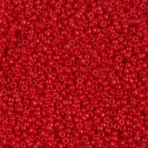 Miyuki 15/0 Seed Beads 15-408/15-9408 Opaque Dark Red 10 Grams