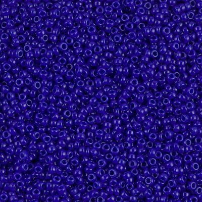 Miyuki 15/0 Seed Beads 15-414/15-9414 Opaque Cobalt 10 Grams