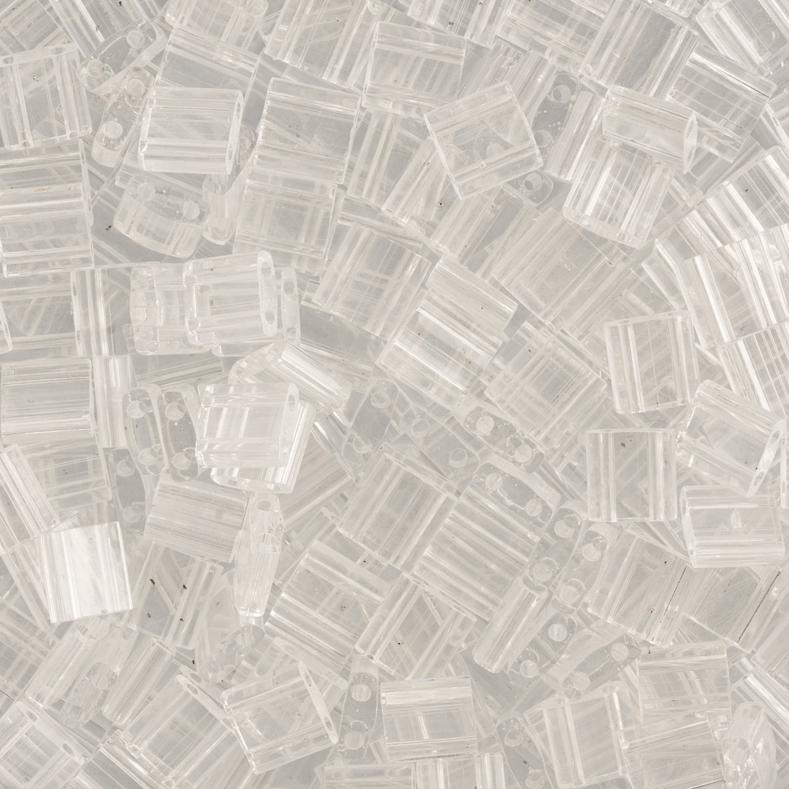 Miyuki 5x5mm TL-131 Crystal Transparent Tila Glass Square Beads 50 Grams