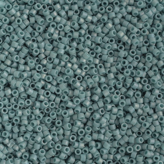 Miyuki Delica 11/0 (5.2g) Frosted Glazed Rainbow Arctic Blue Matte AB DB2315