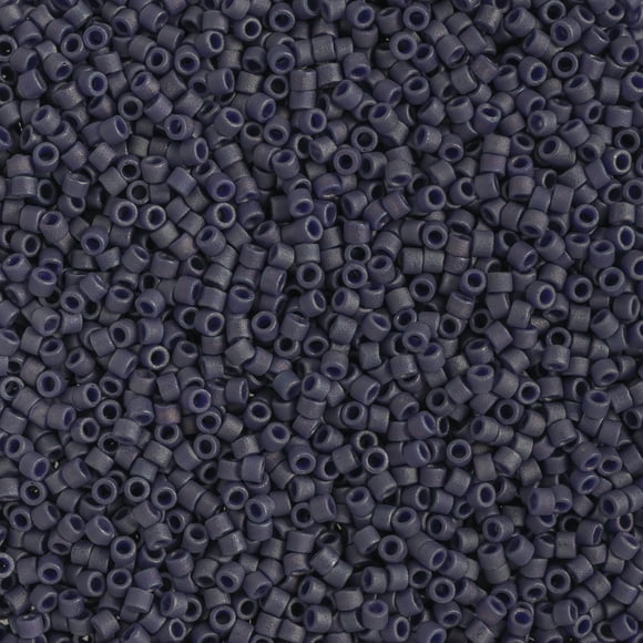 Miyuki Delica 11/0 (5.2g) Frosted Glazed Rainbow Blue Indigo Matte AB DB2319