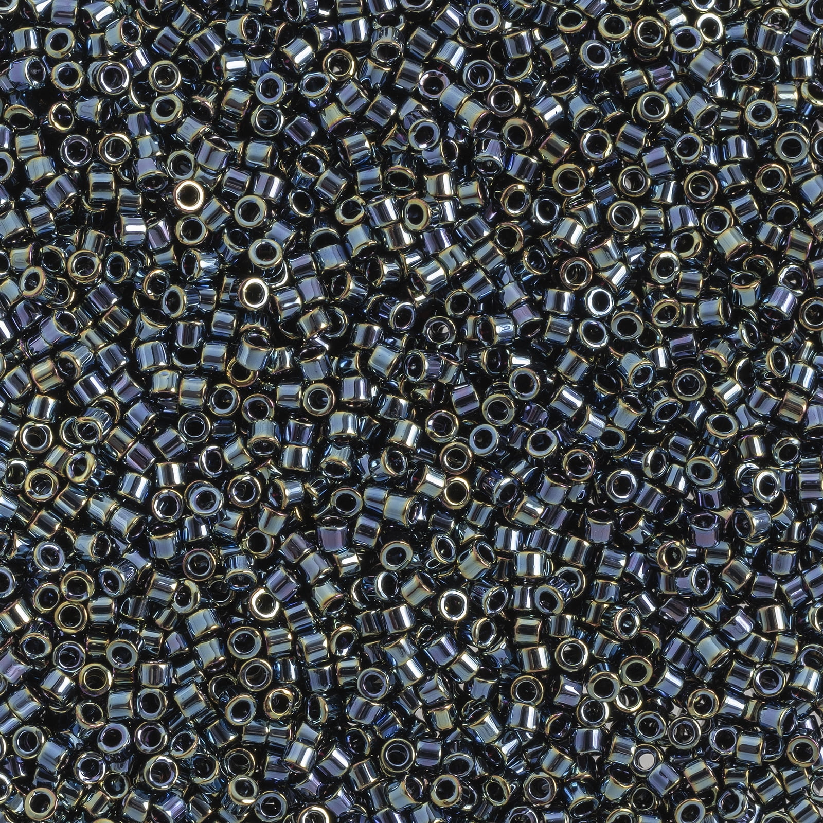 Miyuki Delica 11/0 - Gunmetal Iris DB0006 - 50gms Bag of Japanese Glass Beads