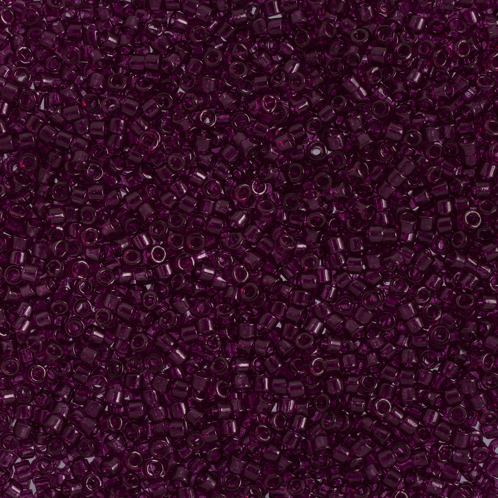 Miyuki Delica 11/0 - Red Wine Transparent Dyed DB1312 - 50gms Bag of Japanese Glass Beads