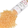 thumbnail image 1 of Miyuki Delica Seed Beads – Size 11/0 (1.6 mm), DB0852, Matte Cantaloupe AB, 7.2 g, Approx. 1440 Beads, 1 of 7