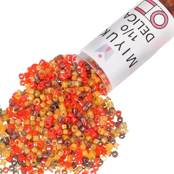 Miyuki Delica Seed Beads – Size 11/0 (1.6 mm), DB2063, Luminous Mix 3, 7.2g, Approx. 1440 Beads