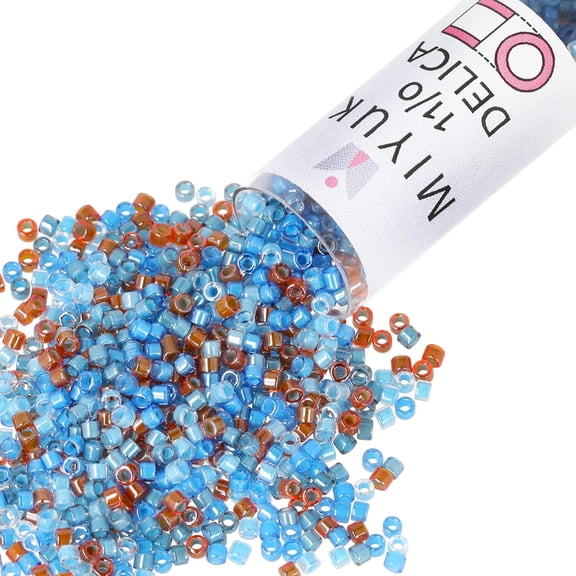 Miyuki Delica Seed Beads – Size 11/0 (1.6 mm), DB2068, Luminous Mix 8, 7.2g, Approx. 1440 Beads