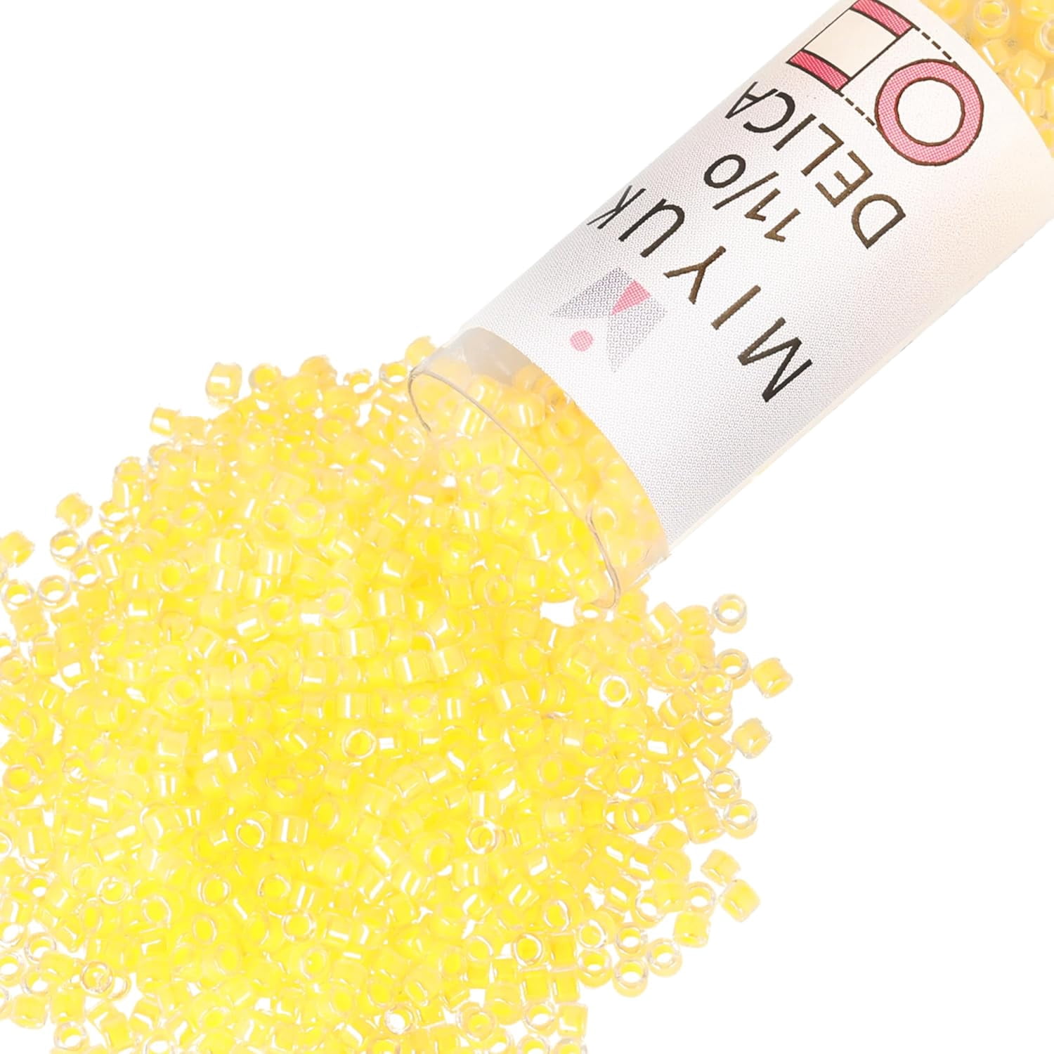Miyuki Delica Seed Beads – Size 11/0 (1.6 mm), DB2032, Luminous