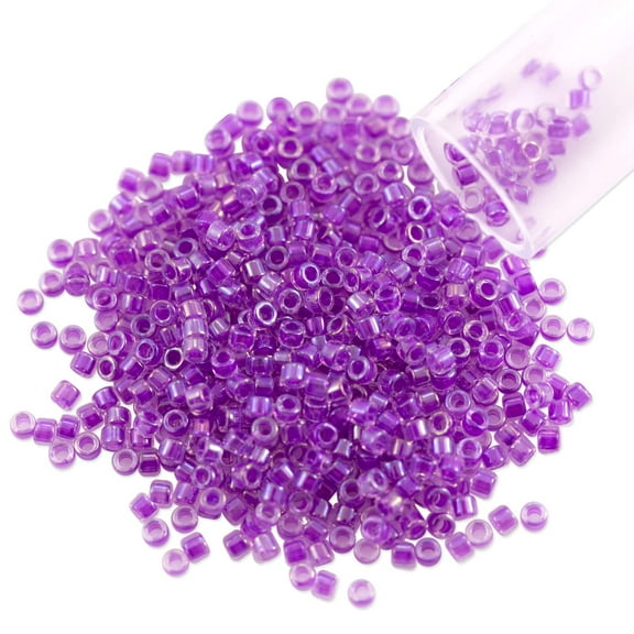 Miyuki Delica Seed Bead 11/0 Color Lined Dark Lilac