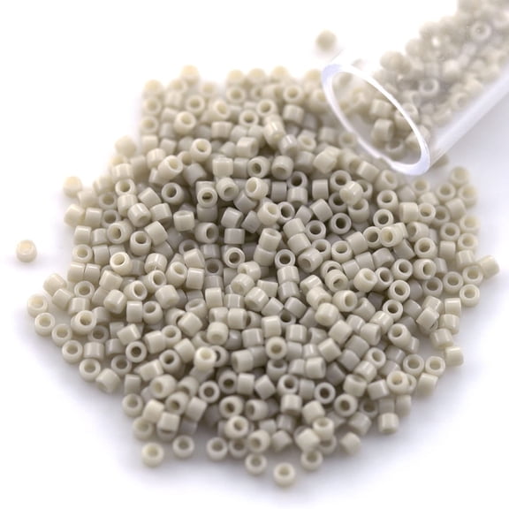 Miyuki Delica Seed Bead 11/0 Ivory Glazed Luster Opaque