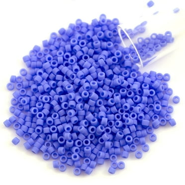 Miyuki Delica Seed Beads DB0880/DB880 11/0 Opaque Cobalt Matte AB 7.2 ...