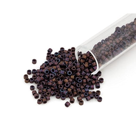 Miyuki Delica Seed Bead 11/0 Metallic Matte Copper AB