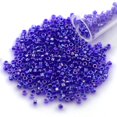 thumbnail image 1 of Miyuki Delica Seed Bead 11/0 Transparent Sapphire AB, 1 of 3