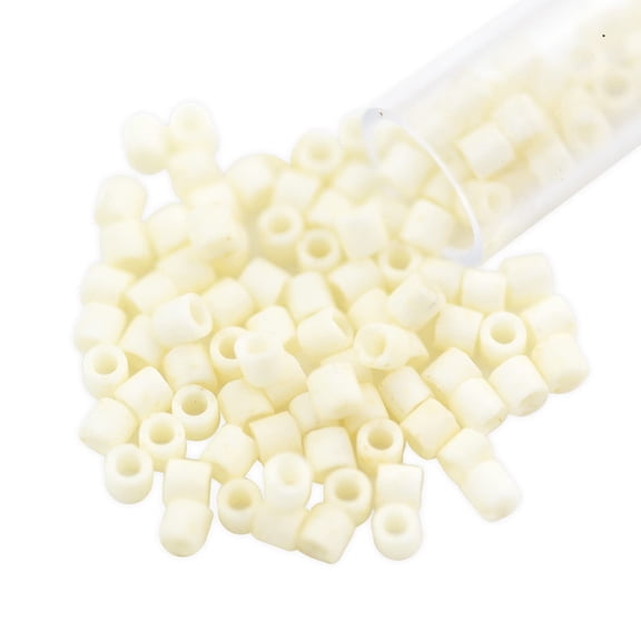 Miyuki Delica Seed Bead 8/0 Matte Opaque Glazed Luster Ivory