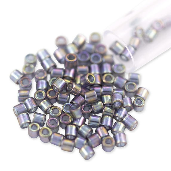 Miyuki Delica Seed Bead 8/0 Transparent Gold Luster Grey AB