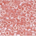 thumbnail image 1 of Miyuki Delica Seed Beads, 10/0 Size, 8 Grams, Opaque Pink Luster DBM0106, 1 of 2