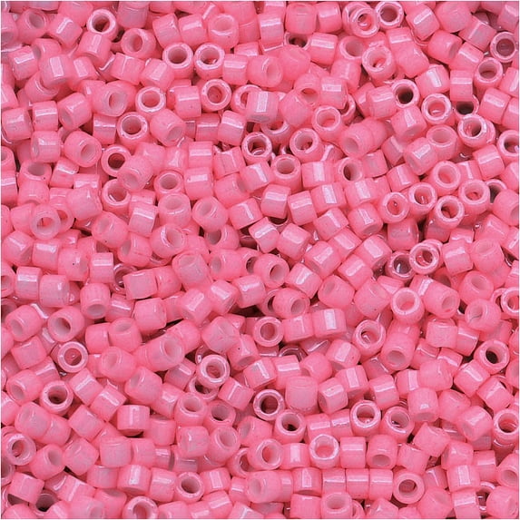 Miyuki Delica Seed Beads 11/0 - Dyed Opaque Rose DB1371 7.2 Grams
