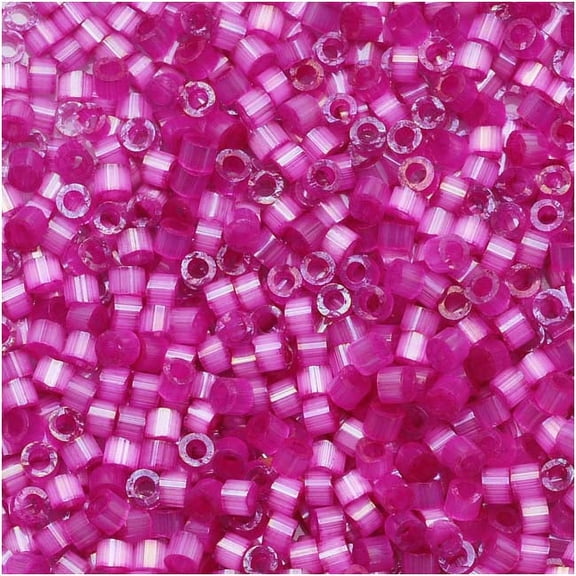 Miyuki Delica Seed Beads 11/0 - Fuchsia Silk Satin DB1808 - 6.5 Grams