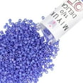 thumbnail image 1 of Miyuki Delica Seed Beads – Size 11/0 (1.6 mm), DB1597, Matte Cyan Blue AB, 7.2 g, Approx. 1440 Beads, 1 of 7