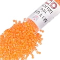 thumbnail image 1 of Miyuki Delica Seed Beads – Size 11/0 (1.6 mm), DB1593, Matte Opaque Mandarin AB, 7.2 g, Approx. 1440 Beads, 1 of 7